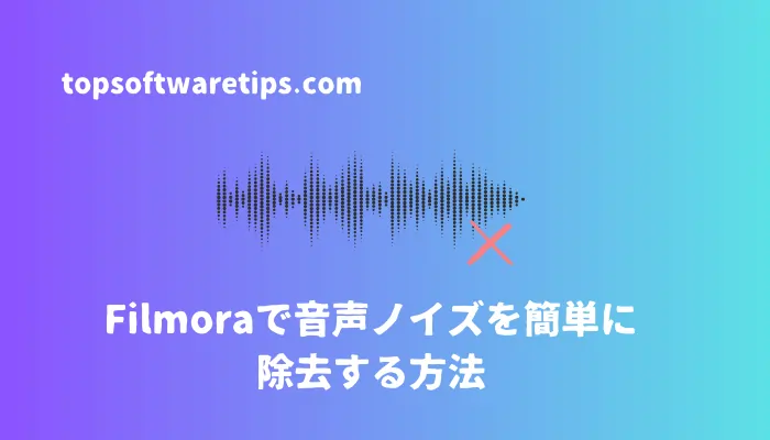 Filmora ノイズ 除去