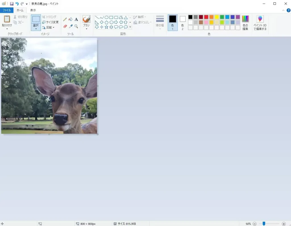 指定サイズの正方形画像