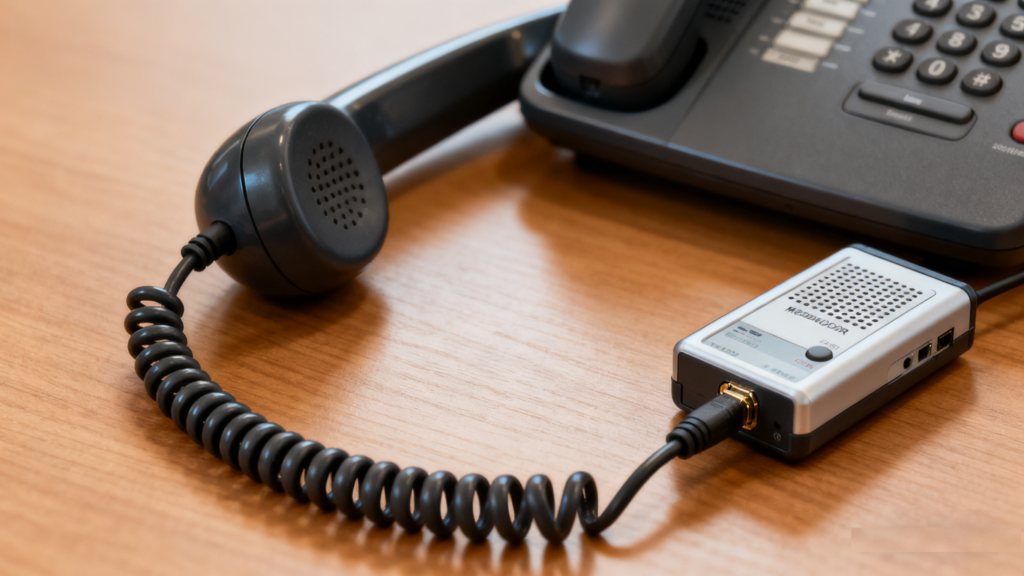 通話録音装置を使って固定電話を録音する